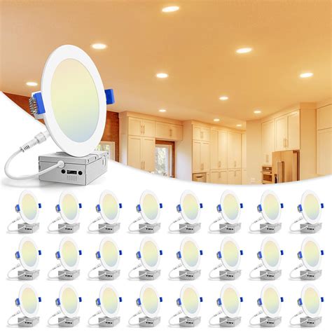 convert junction box to recessed light|6 led recessed lighting 5000k.